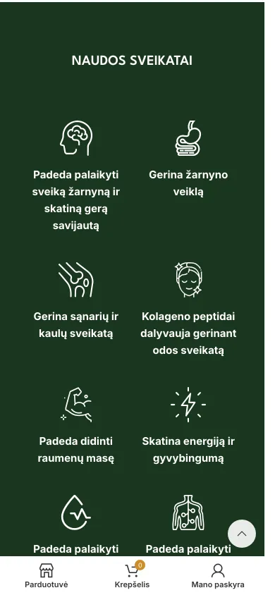 Naudos sveikatai su piktogramomis telefone