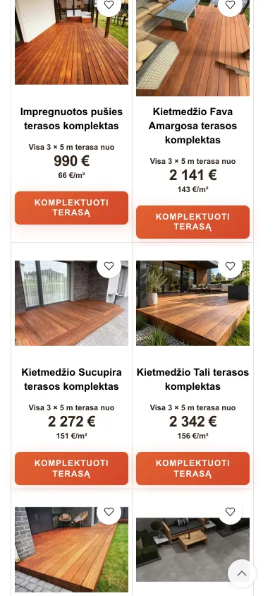 Deck kits with photos on a phone